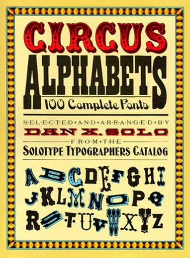 circus alphabets,100 complete fonts (in English)