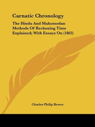 carnatic chronology: the hindu and mahom