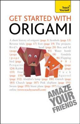 teach yourself get started with origami