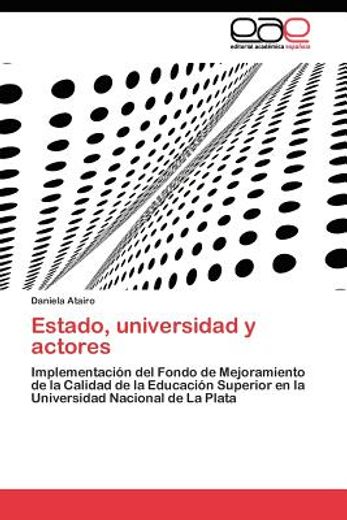 estado, universidad y actores