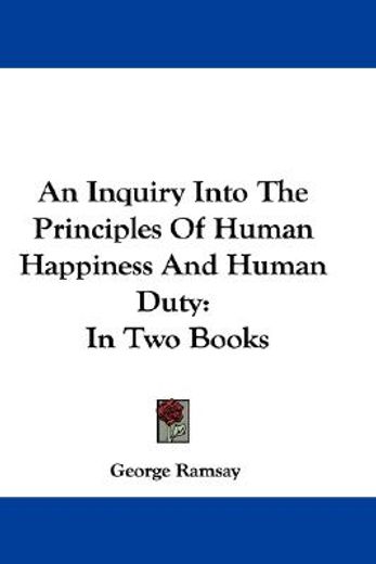 an inquiry into the principles of human