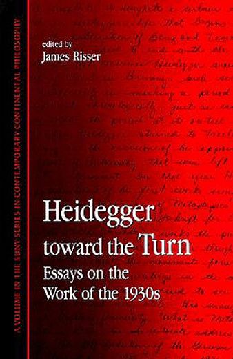 heidegger toward the turn,essays on the work of the 1930s