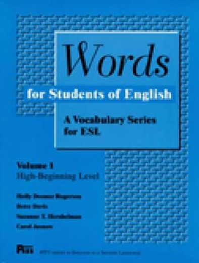words for students of english,a vocabulary series for esl