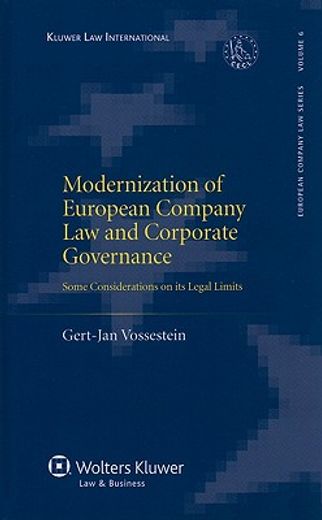 modernisation of european company law and corporate governance