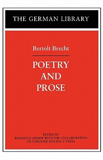 bertolt brecht,poetry and prose