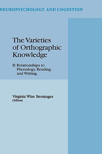 the varieties of orthographic knowledgeii: (in English)