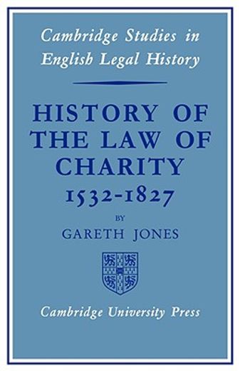 Histry law of Chty 1532-1827 (Cambridge Studies in English Legal History) (en Inglés)
