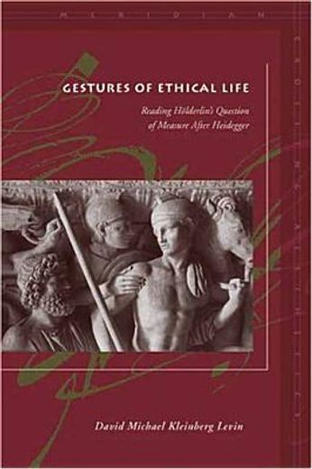 gestures of ethical life,reading holderlin´s question of measure after heidegger (en Inglés)