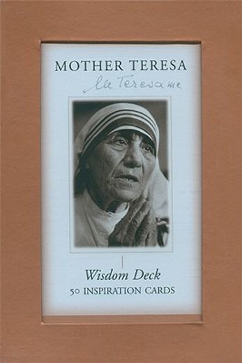 mother teresa wisdom deck,50 inspiration cards