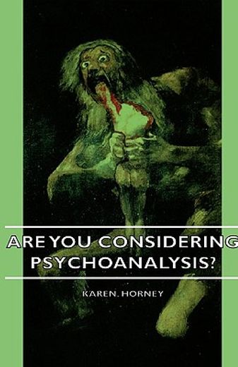 are you considering psychoanalysis?