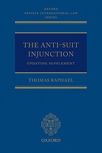 the anti-suit injunction updating supplement