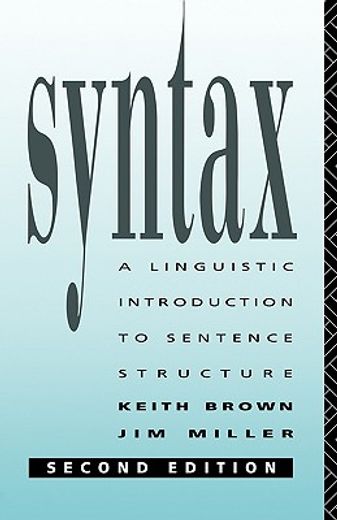 syntax,a linguistic introduction to sentence structure