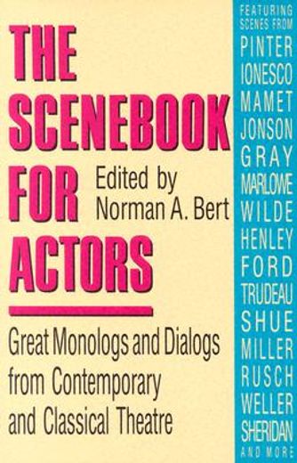 the scen for actors,great monologs and dialogs from contemporary and classical theatre (in English)