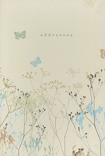 butterflies address book (in English)
