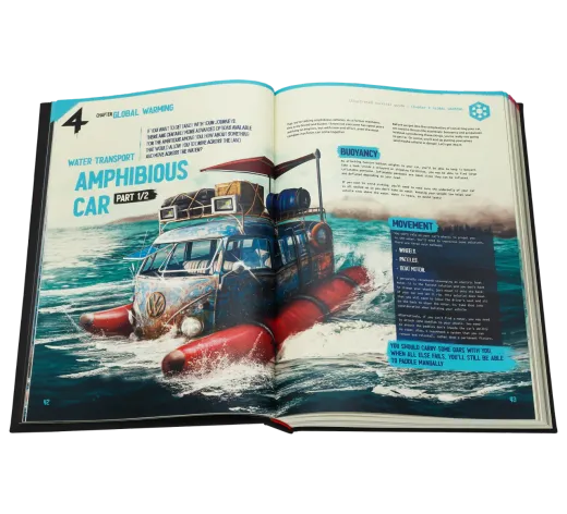 Off Protocol The 4: Illustrated Survival Guide to 4 Apocalypses, Pandemic, Zombie, Nuclear Winter, Global Warming, 400+ Pages, Hand-Drawn Tips