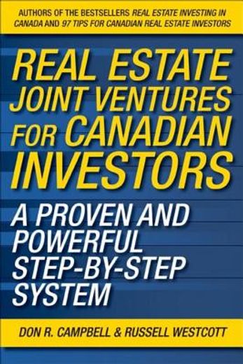 real estate joint ventures for canadian investors,a proven and powerful step-by-step system