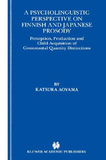 a psycholinguistic perspective on finnish and japanese prosody (in English)