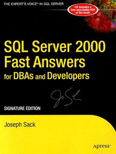sql server 2000 fast answers for dbas and developers