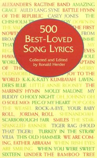 500 best-loved song lyrics