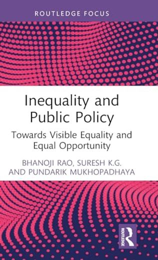 Inequality and Public Policy (Routledge Studies in the Modern World Economy) (en Inglés)