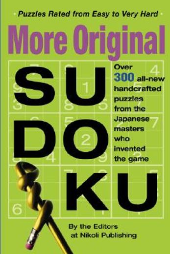 more original sudoku,book 3 (en Inglés)