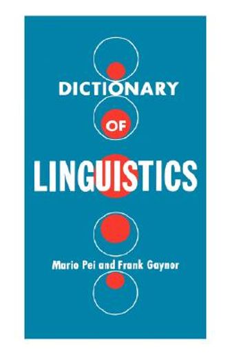 dictionary of linguistics (en Inglés)