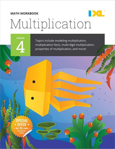 IXL Math Workbook: Grade 4 Multiplication
