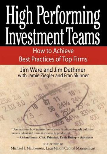 high performing investment teams,how to achieve best practices of top firms (in English)