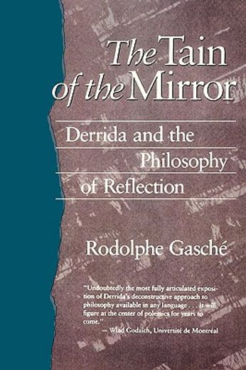 the tain of the mirror,derrida and the philosophy of reflection