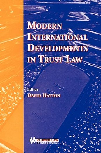 modern international developments in trust law