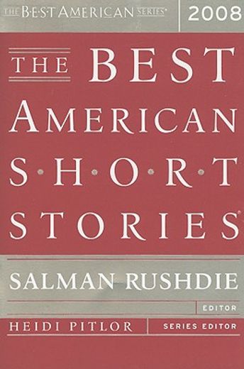 the best american short stories 2008 (en Inglés)