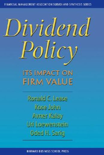 dividend policy,its impact on firm value