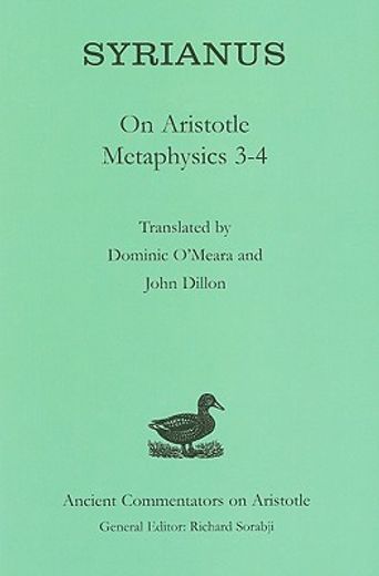 syrianus,on aristotle metaphysics 3-4