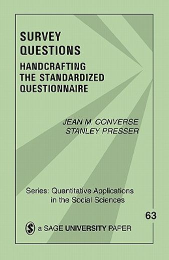 survey questions,handcrafting the standardized questionnaire