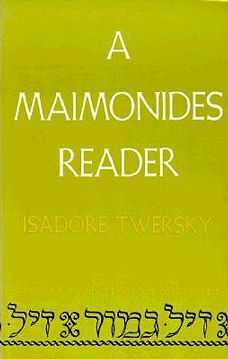 maimonides reader (en Inglés)