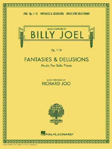 billy joel - fantasies & delusions,music for solo piano, op. 1-10