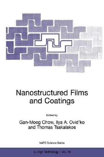 nanostructured films and coatings (en Inglés)