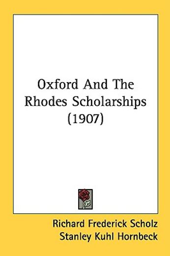 oxford and the rhodes scholarships