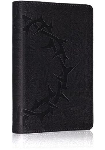 holy bible,english standard version, deluxe compact trutone charcoal crown design