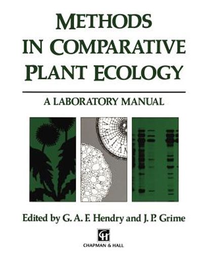 methods in comparative plant ecology,a laboratory manual