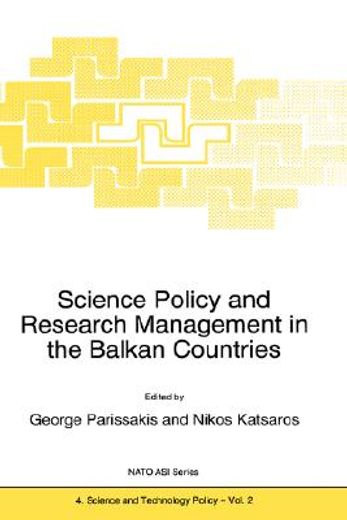 science policy and research management in the balkan countries (en Inglés)