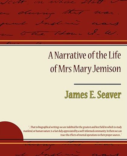 narrative of the life of mrs. mary jemison