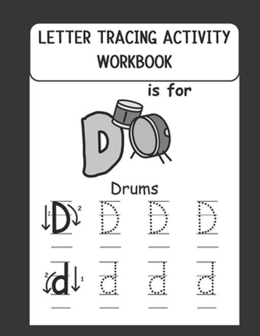 portada Letter Tracing Activity Workbook: Kindergarten and Preschoolers fun Activity Workbook to Trace, Practice Writing Letters of the Alphabets (Ages 3-5) (en Inglés)
