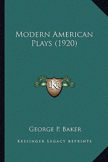 portada modern american plays (1920)
