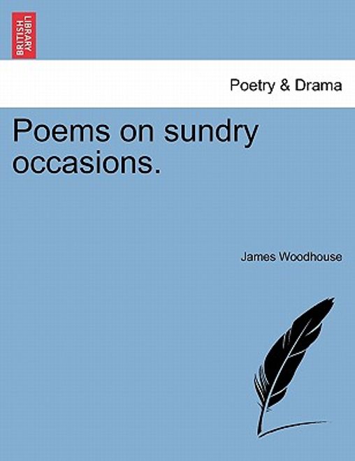 poems on sundry occasions. (en Inglés) portada poems on sundry occasions. (en Inglés)