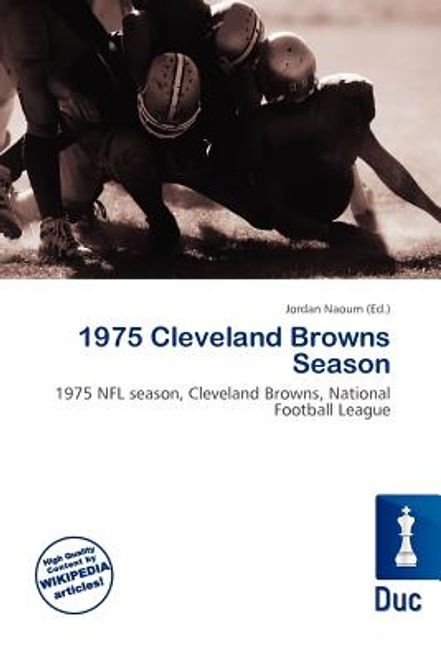portada 1975 cleveland browns season (en Inglés)