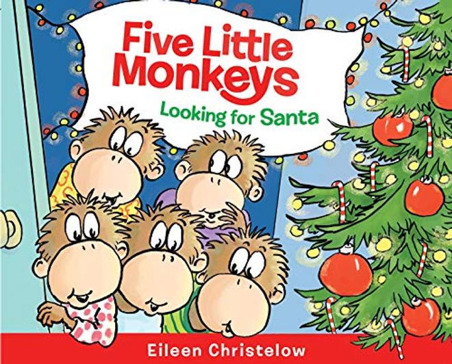 Five Little Monkeys Looking for Santa (en Inglés) portada Five Little Monkeys Looking for Santa (en Inglés)