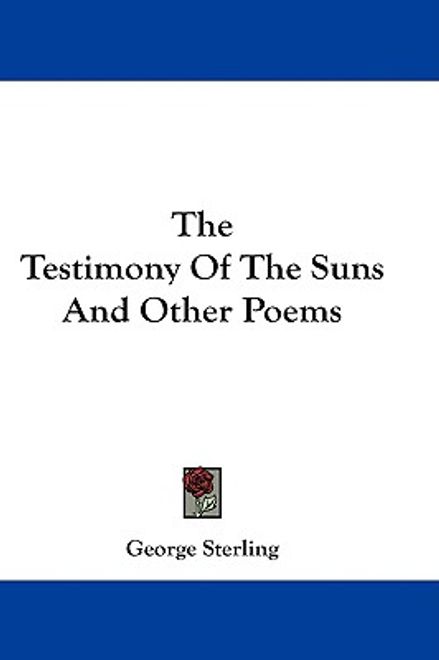 the testimony of the suns and other poems (en Inglés) portada the testimony of the suns and other poems (en Inglés)