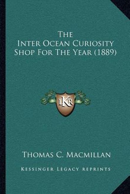portada the inter ocean curiosity shop for the year (1889)