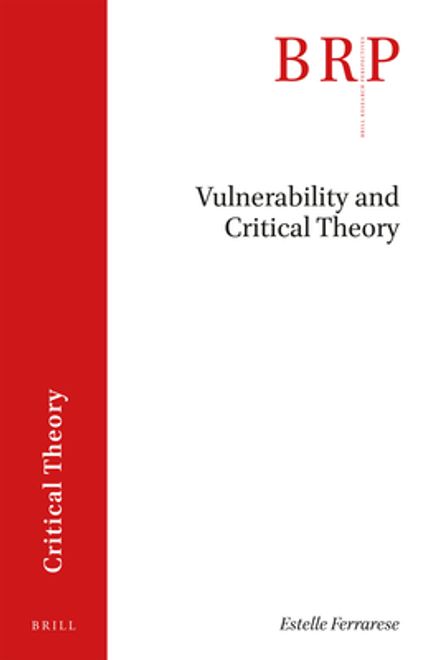 portada Vulnerability and Critical Theory (en Inglés)